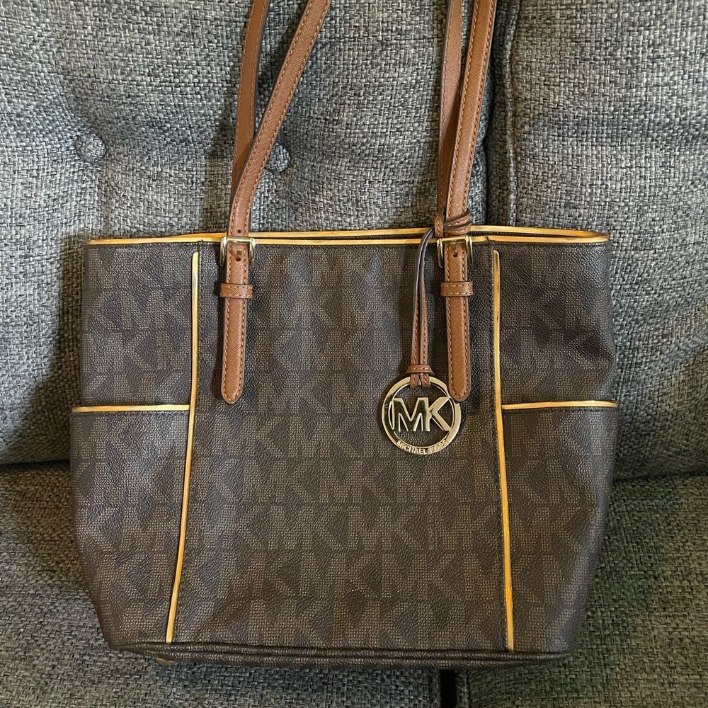 Michael Kors Jet Set East West Signature Logo Tote